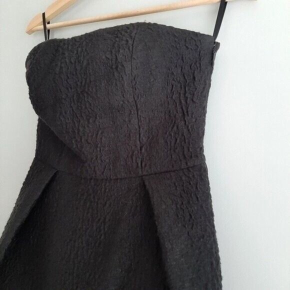 LORD & TAYLOR 424 Fifth Black Strapless Cocktail Dress Sz 0 - Picture 5 of 13